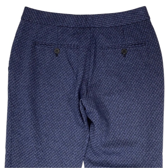 Theory | Testra 2B Cigarette Ankle Trousers Blue & Black Size 0 - Picture 7 of 16